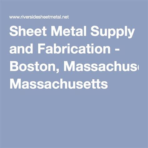 sheet metal supply massachusetts|metal stores in boston.